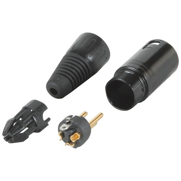 Main product image for Male Cable Mount XLR Connector Black Satin 092-366